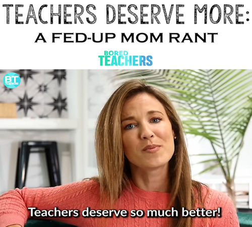 Teachers deserve better